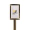 Montour Line Sign Frame Floor Standing 7 x 11 in. V Polished Brass Steel FS200-711-V-PB - alternate 1